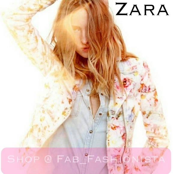 Zara floral Moro jacket size Medium - Picture 12 of 16
